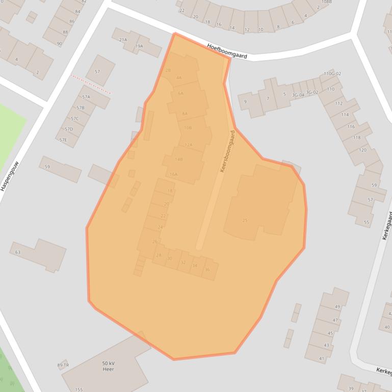 Kaart van postcodegebied 6227EX.