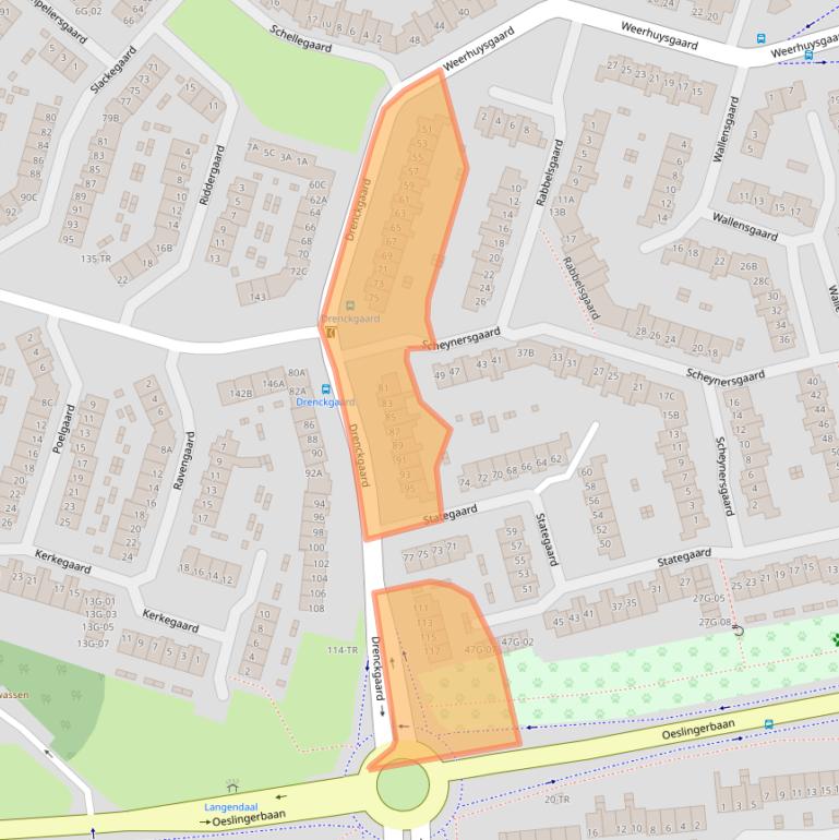 Kaart van postcodegebied 6227GH.