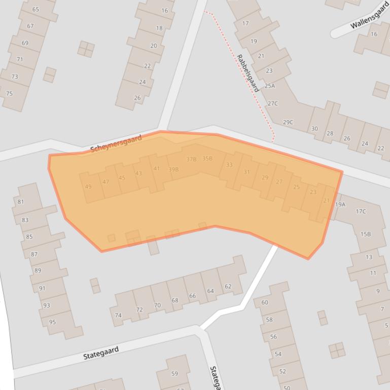 Kaart van postcodegebied 6227GS.
