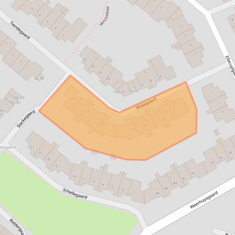 Kaart van postcodegebied 6227HL.