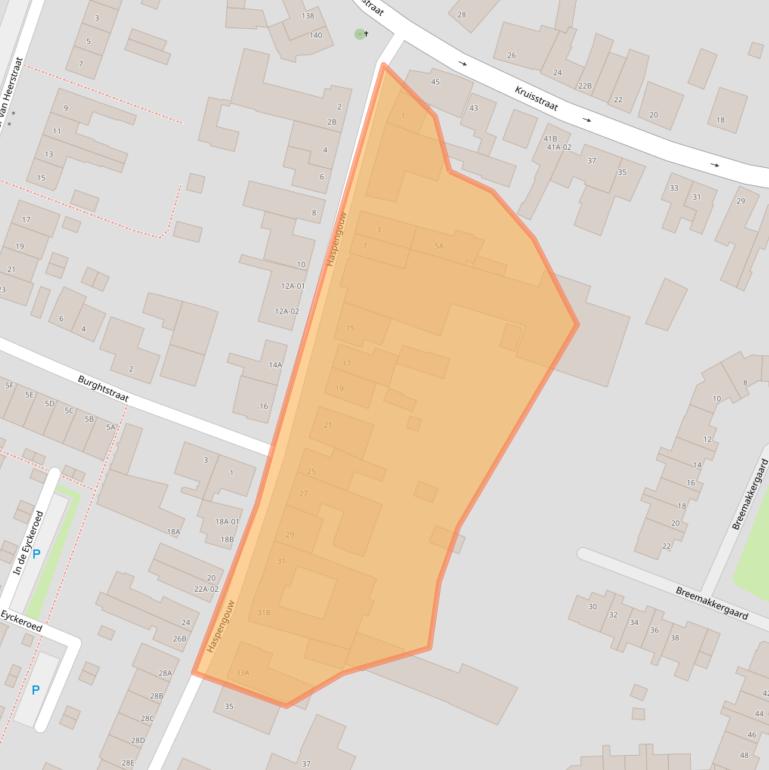 Kaart van postcodegebied 6227RL.