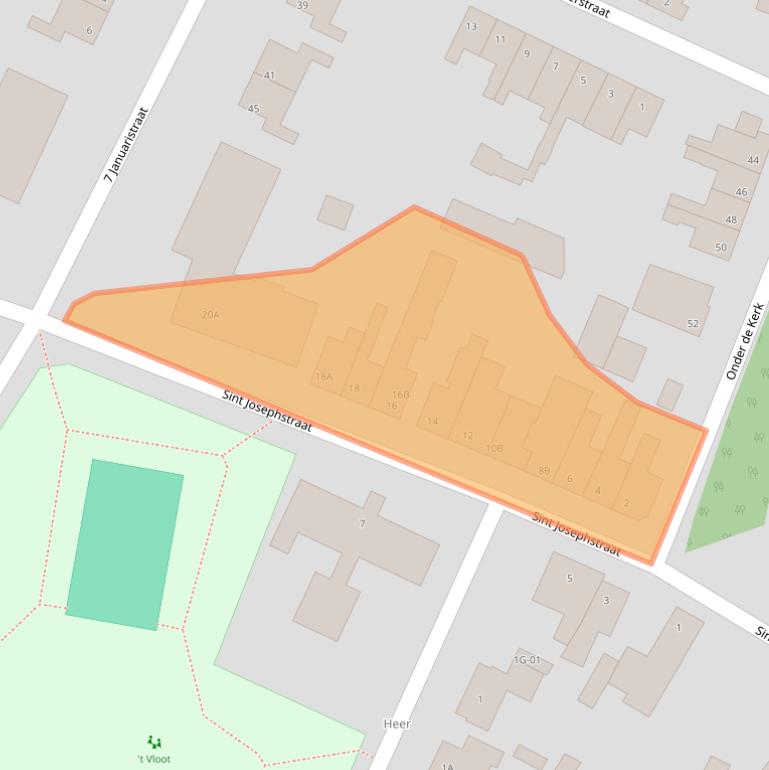 Kaart van postcodegebied 6227SM.