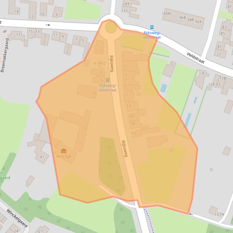 Kaart van postcodegebied 6227SV.