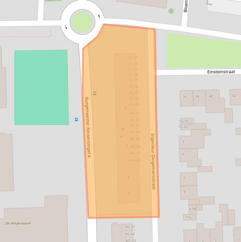 Kaart van postcodegebied 6227VE.