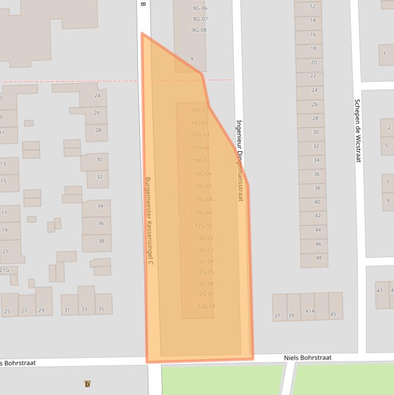 Kaart van postcodegebied 6227VH.