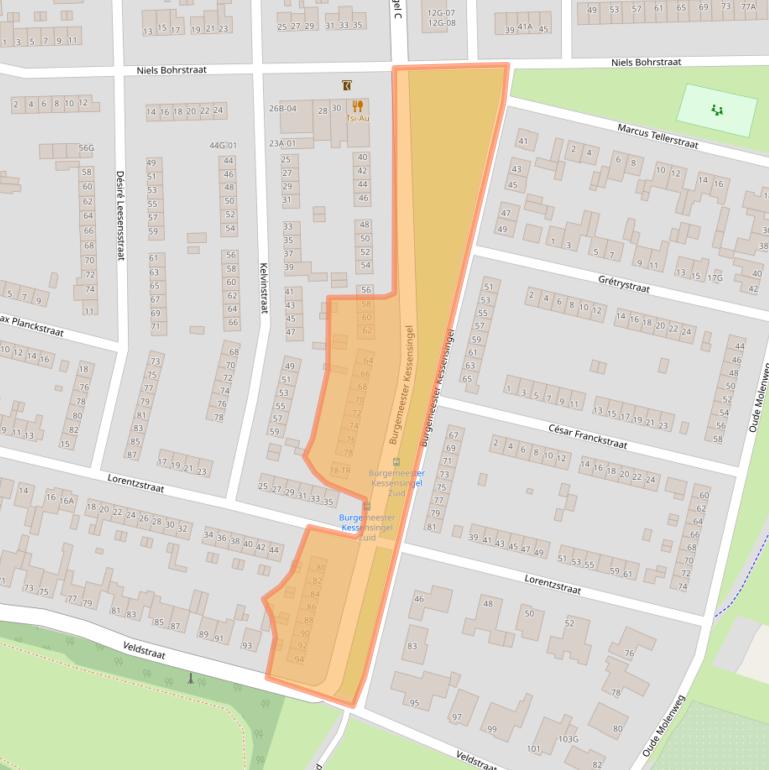 Kaart van postcodegebied 6227VL.