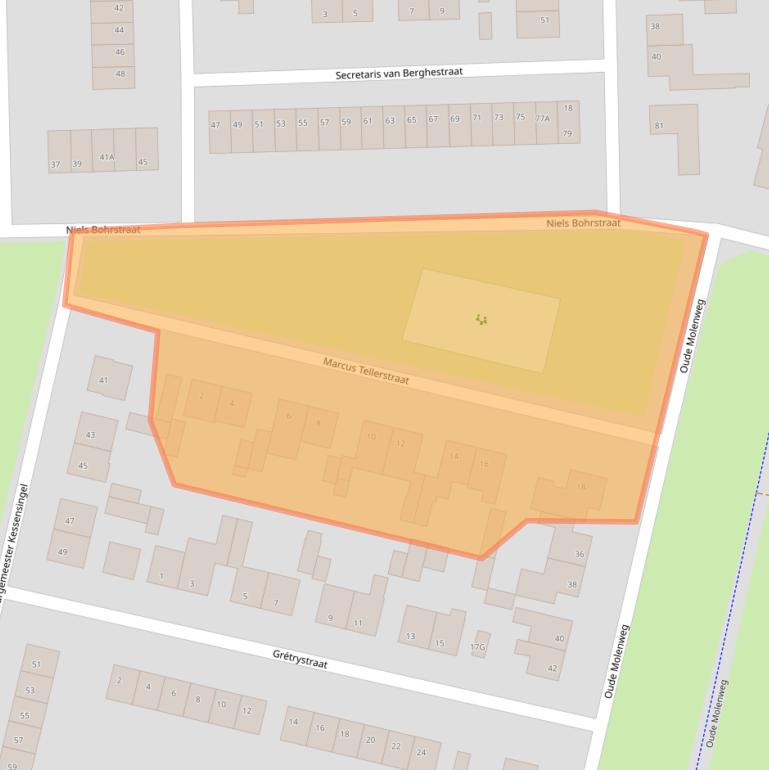 Kaart van postcodegebied 6227VR.