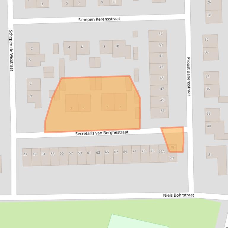 Kaart van postcodegebied 6227VX.