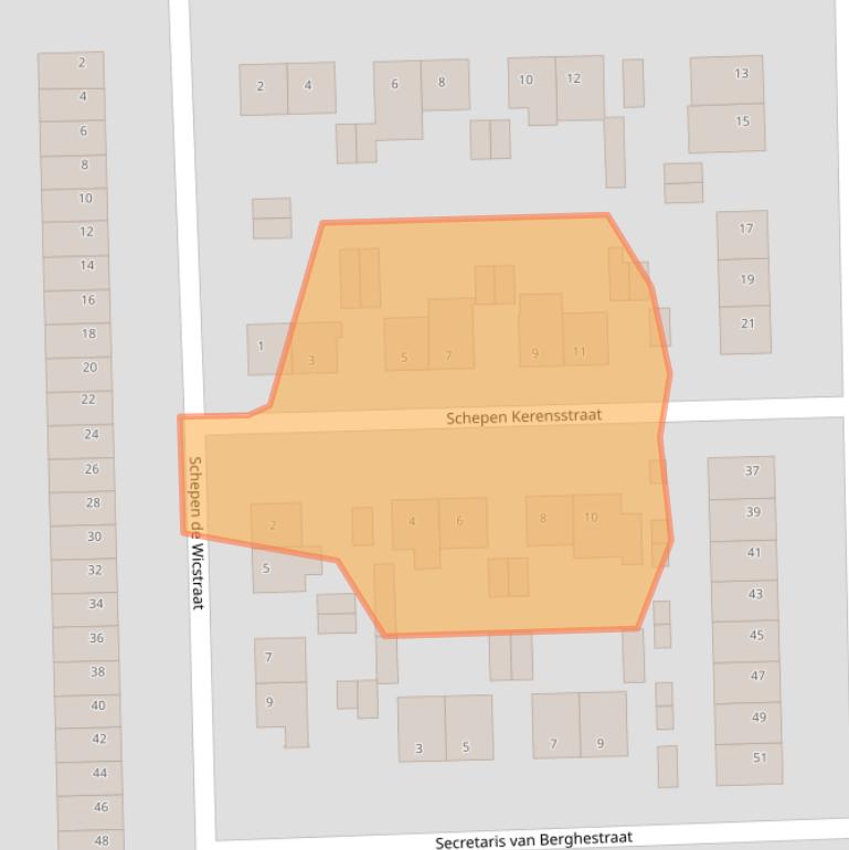Kaart van postcodegebied 6227VZ.