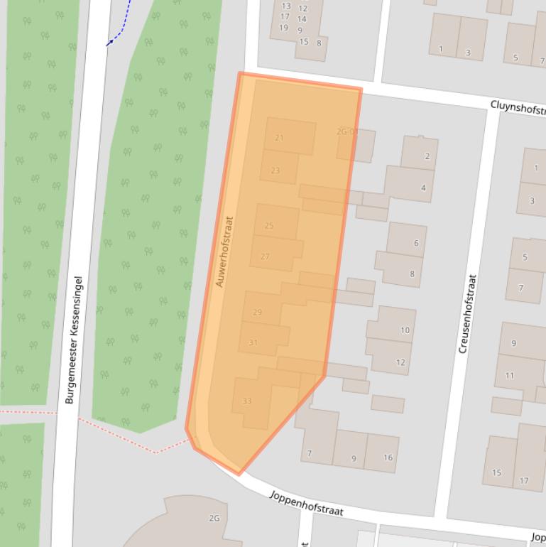 Kaart van postcodegebied 6227XK.