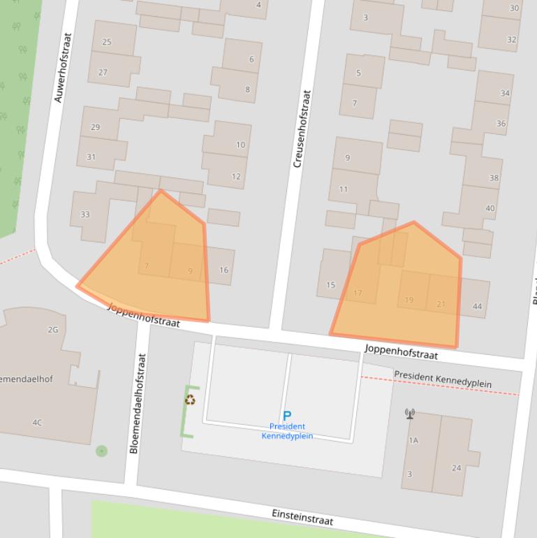 Kaart van postcodegebied 6227XL.