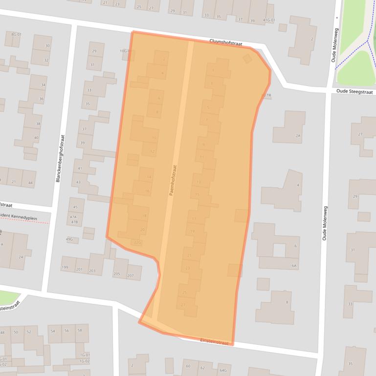 Kaart van postcodegebied 6227XR.