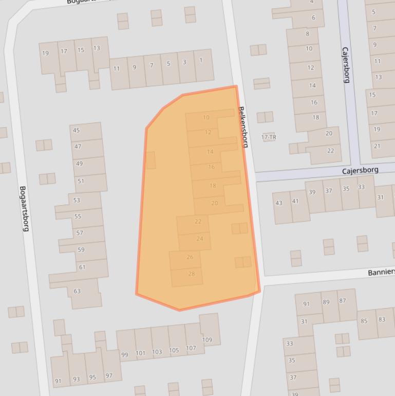 Kaart van postcodegebied 6228AH.