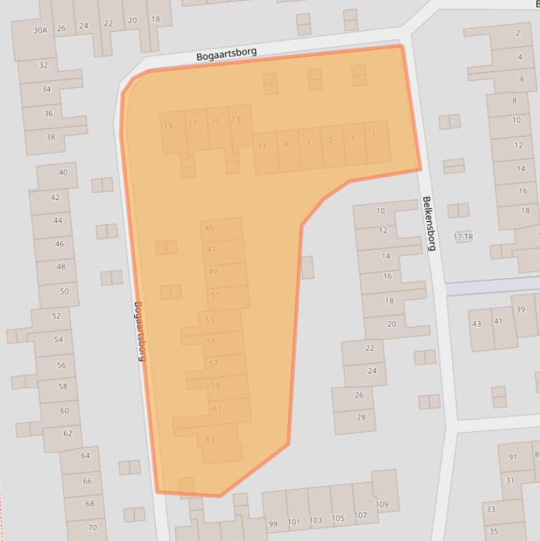 Kaart van postcodegebied 6228AK.