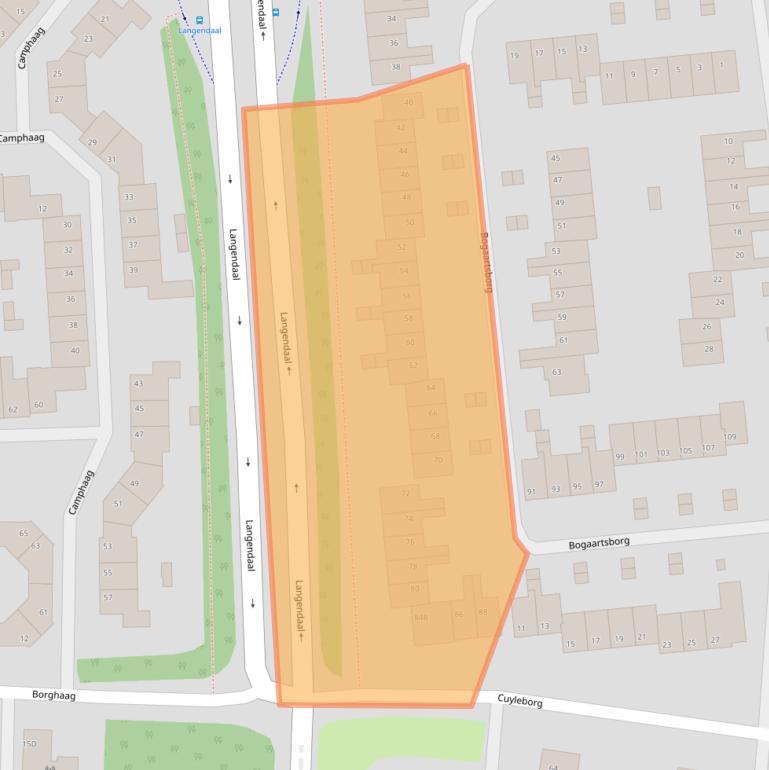 Kaart van postcodegebied 6228AN.