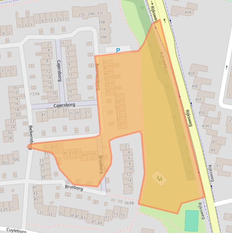 Kaart van postcodegebied 6228AT.