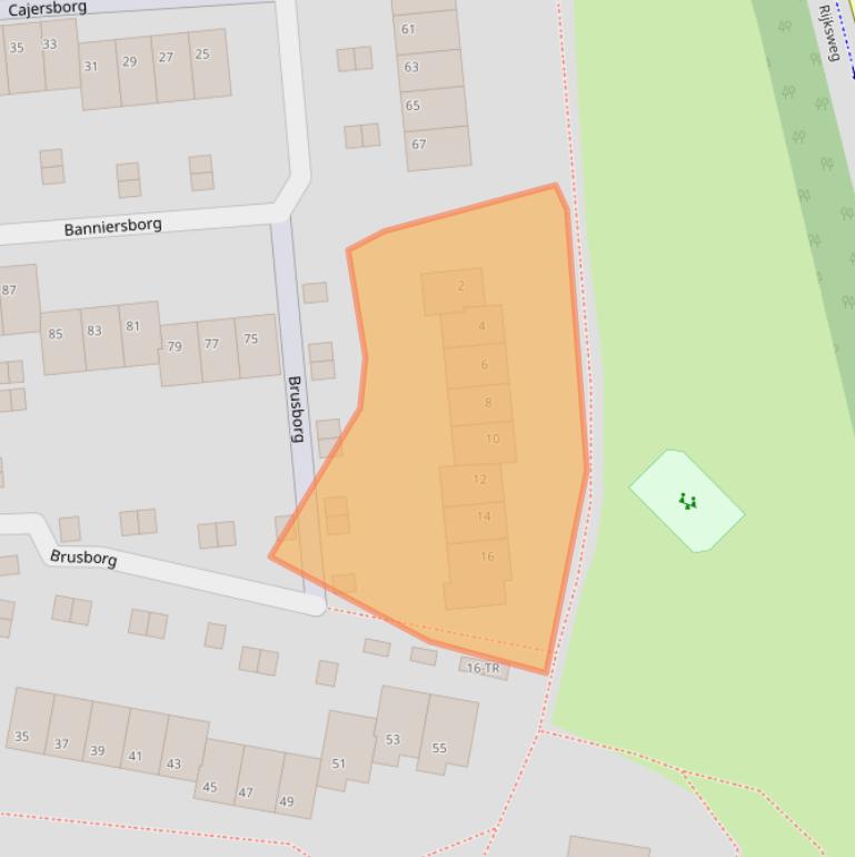 Kaart van postcodegebied 6228BA.