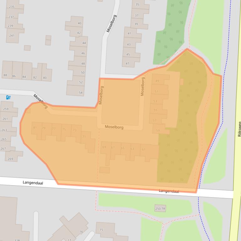 Kaart van postcodegebied 6228BK.