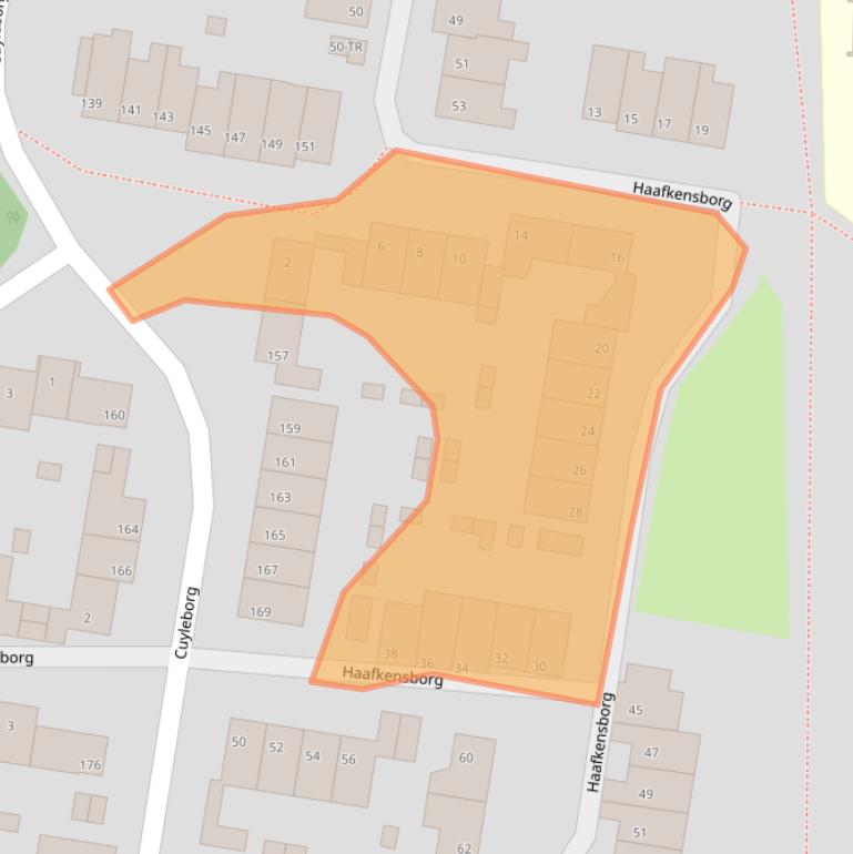 Kaart van postcodegebied 6228CC.