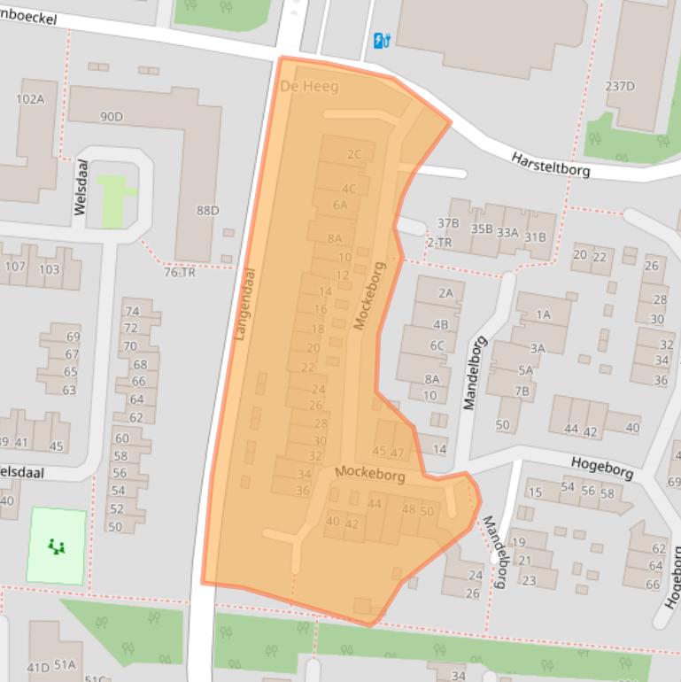 Kaart van postcodegebied 6228CR.