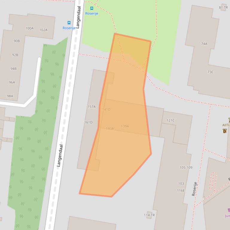 Kaart van postcodegebied 6228DL.