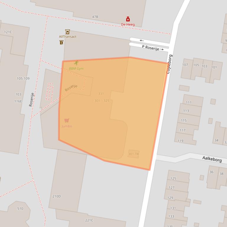 Kaart van postcodegebied 6228DR.