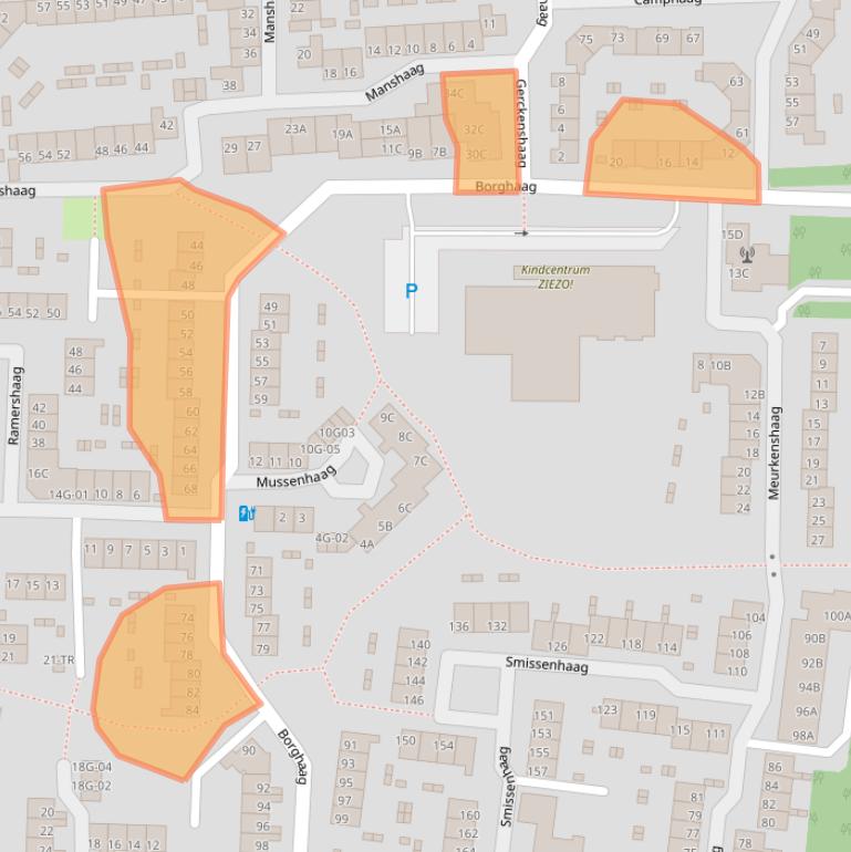 Kaart van postcodegebied 6228EA.