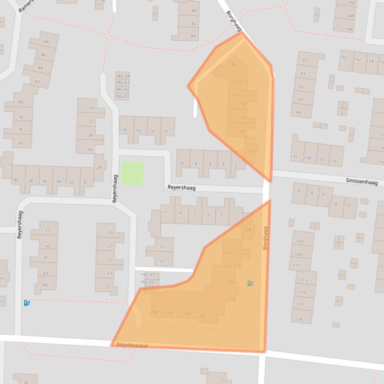 Kaart van postcodegebied 6228EB.