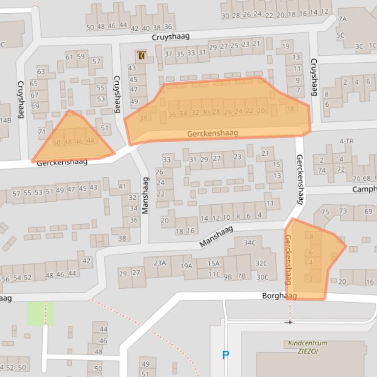 Kaart van postcodegebied 6228EM.