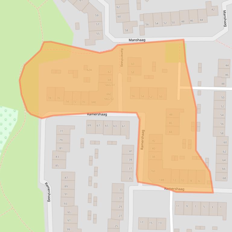 Kaart van postcodegebied 6228EW.