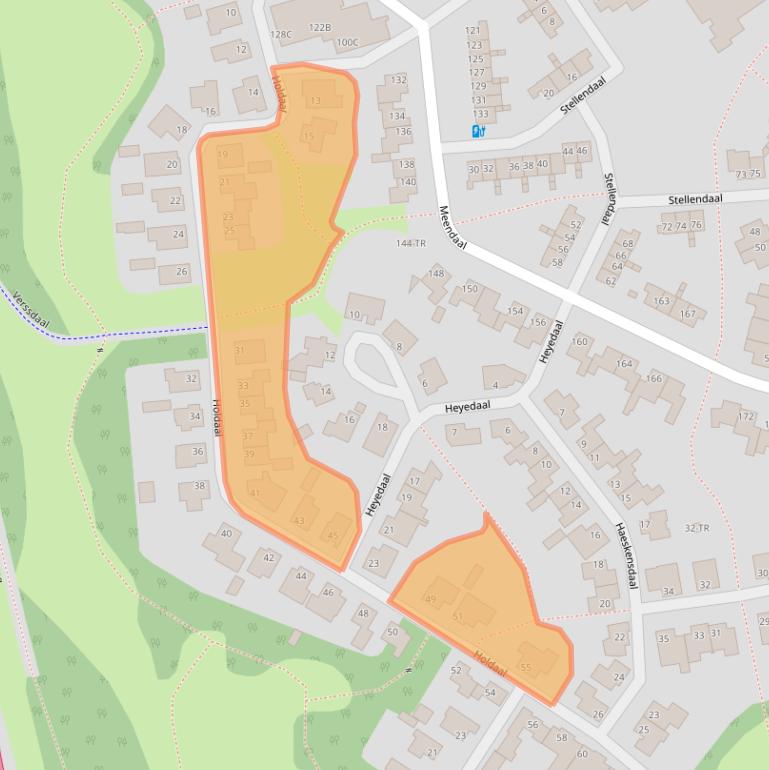Kaart van postcodegebied 6228GJ.