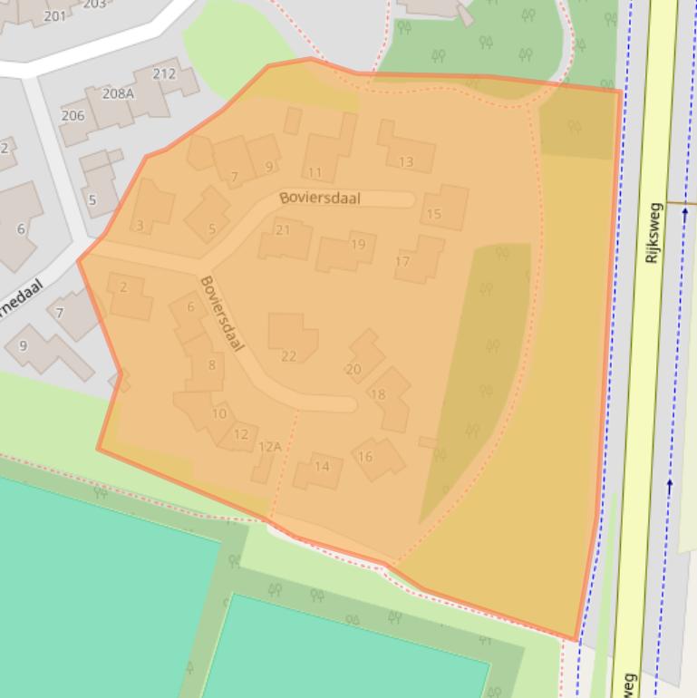 Kaart van postcodegebied 6228GP.