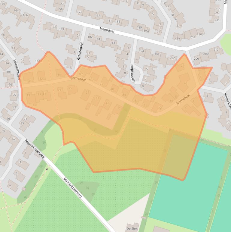 Kaart van postcodegebied 6228GZ.