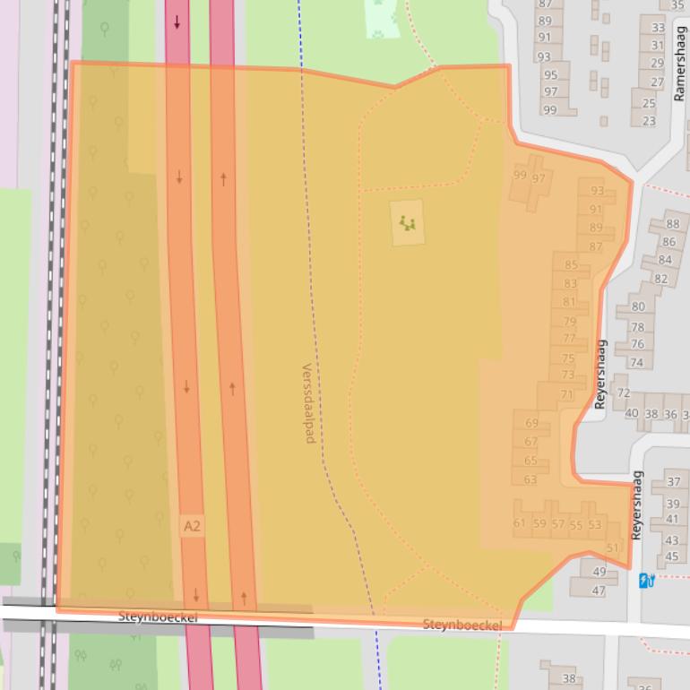 Kaart van postcodegebied 6228HB.