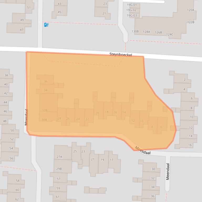 Kaart van postcodegebied 6228HT.