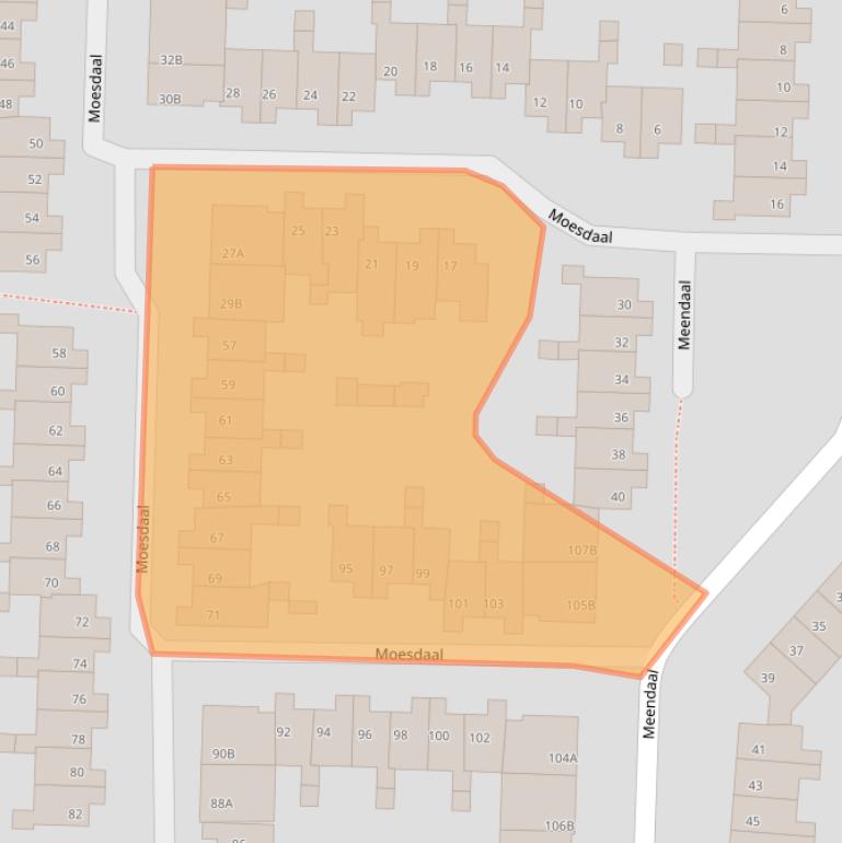 Kaart van postcodegebied 6228HX.