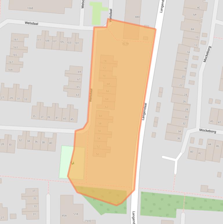 Kaart van postcodegebied 6228JB.