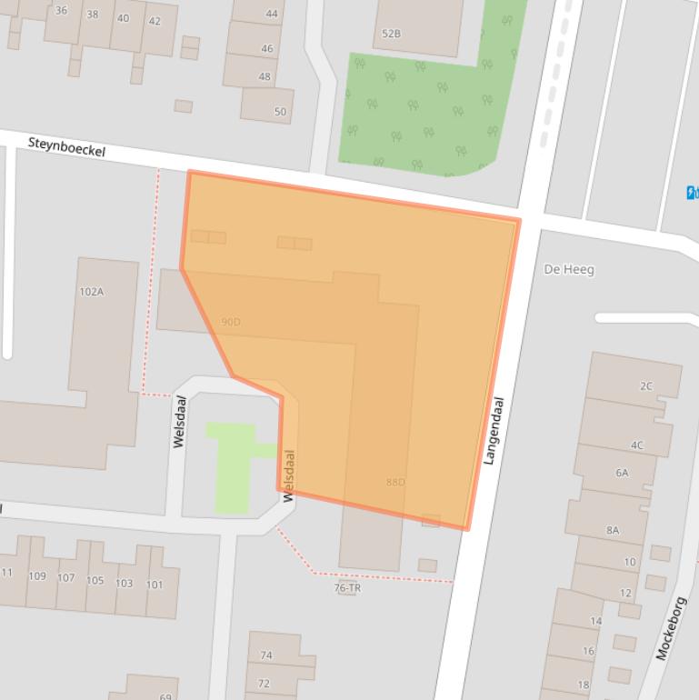 Kaart van postcodegebied 6228JC.