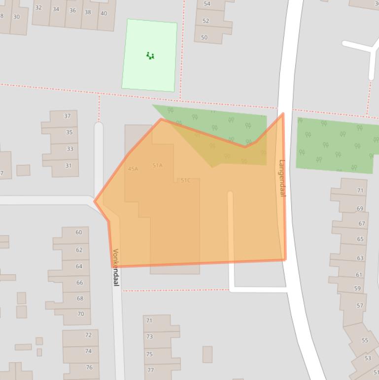 Kaart van postcodegebied 6228JN.