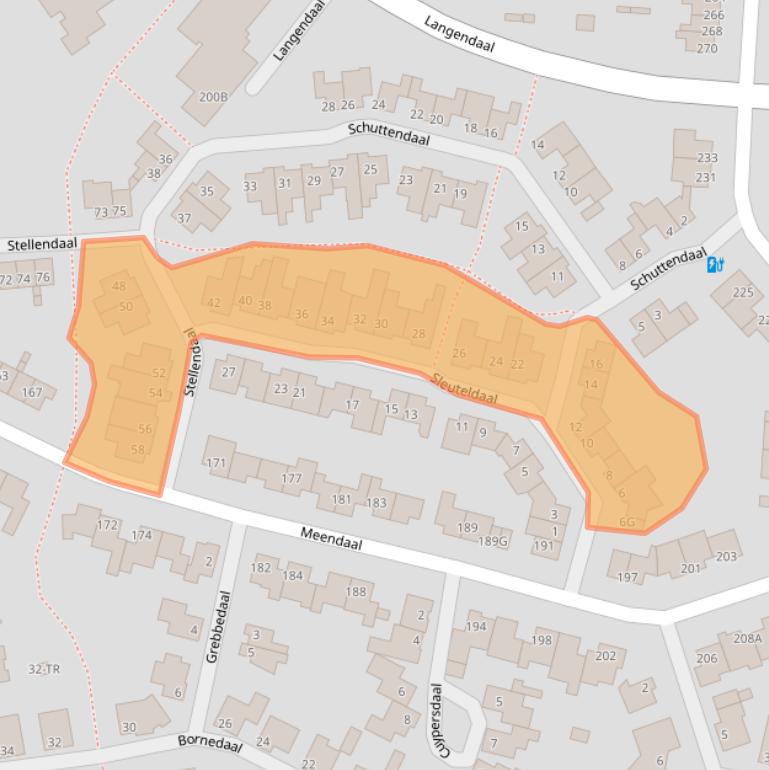Kaart van postcodegebied 6228KA.