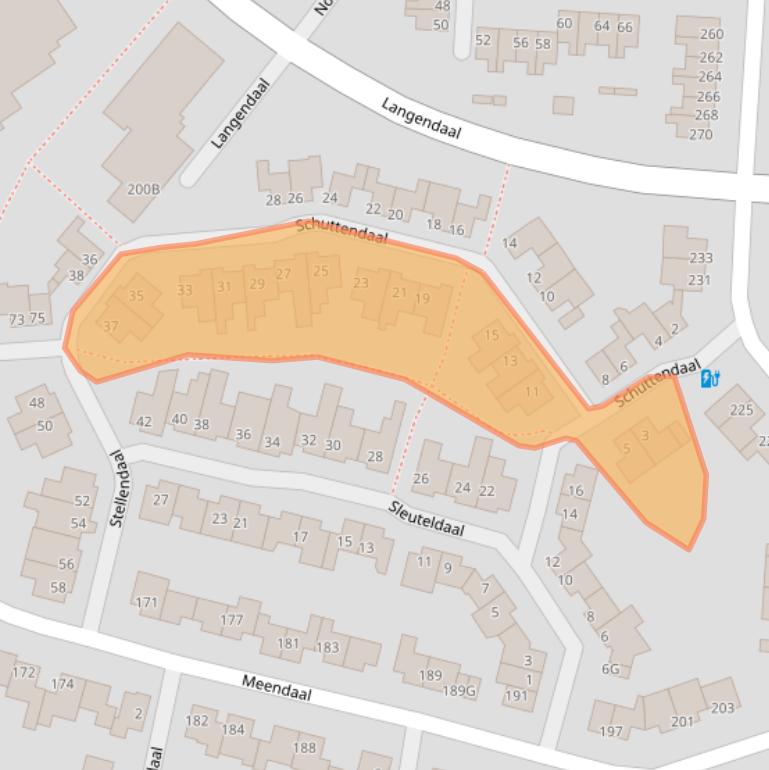 Kaart van postcodegebied 6228KC.