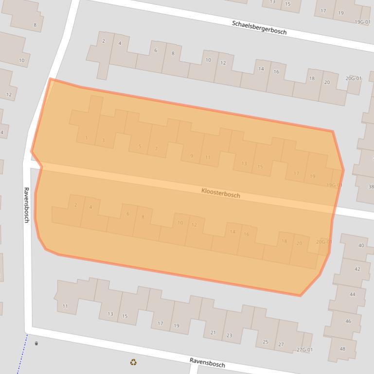 Kaart van postcodegebied 6228SP.