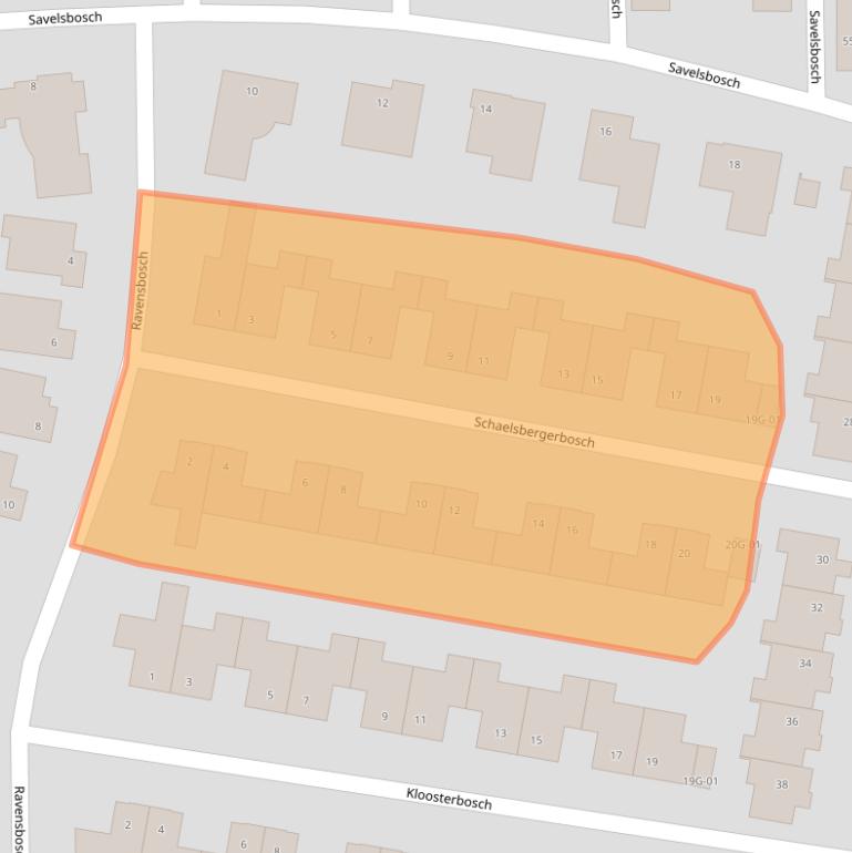 Kaart van postcodegebied 6228SR.