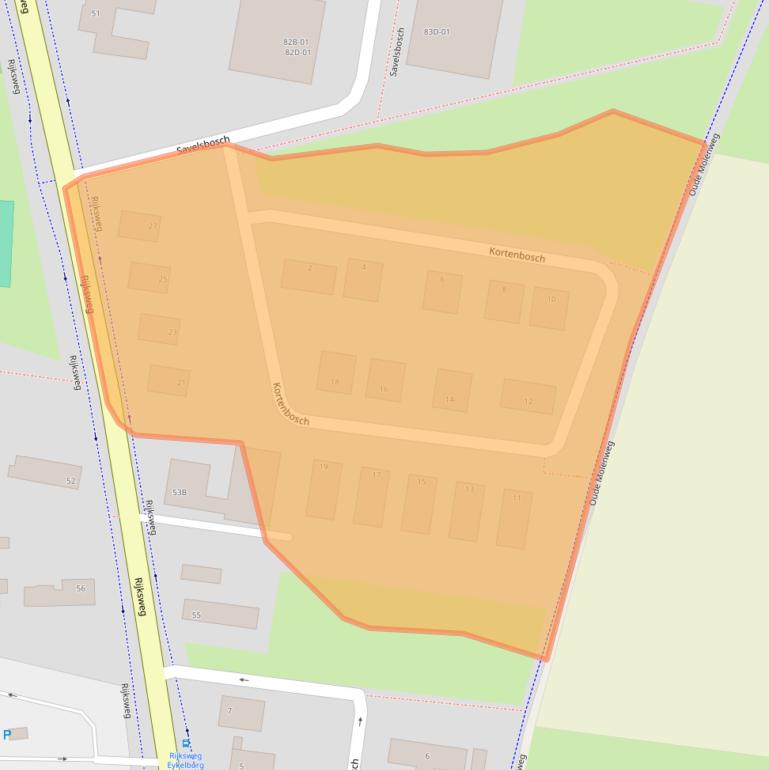 Kaart van postcodegebied 6228SX.