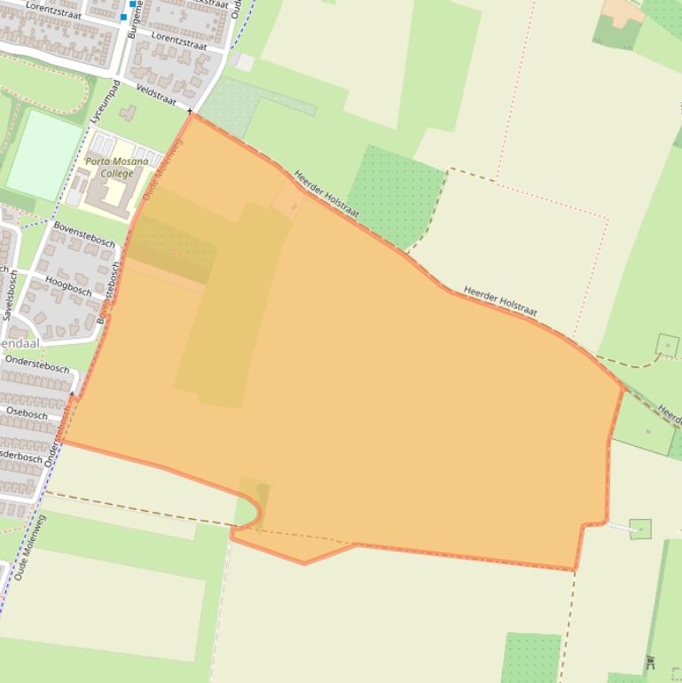 Kaart van postcodegebied 6228XS.