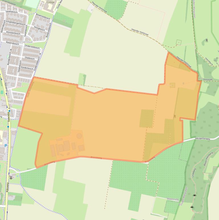 Kaart van postcodegebied 6228XV.