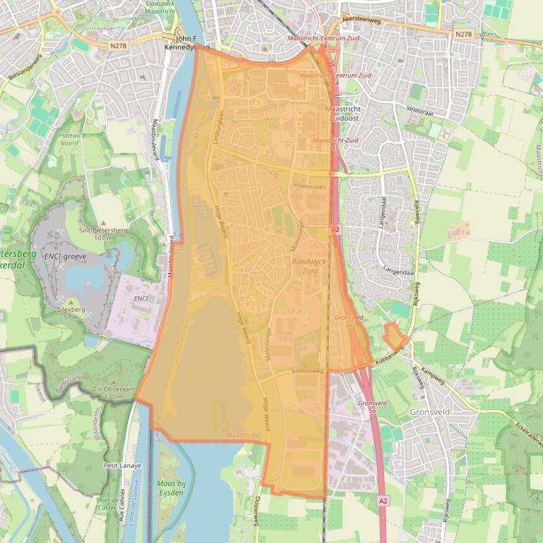 Kaart van postcodegebied 6229.
