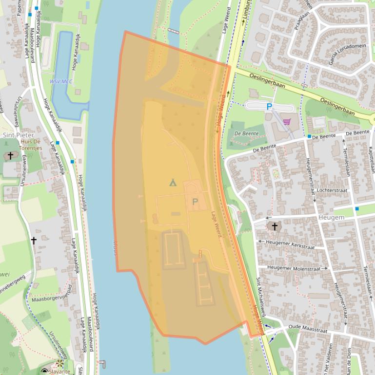 Kaart van postcodegebied 6229AN.