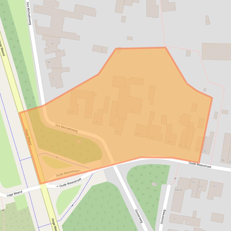 Kaart van postcodegebied 6229BE.