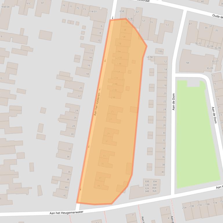 Kaart van postcodegebied 6229BJ.